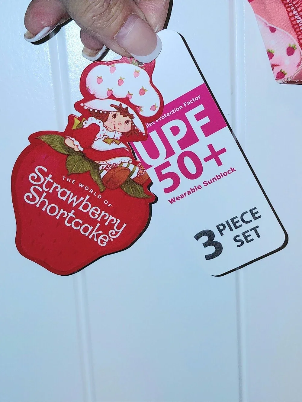 Dreamwave Toddler 2T or 3T Strawberry Shortcake 2 Piece Swimsuit Cover Up NWT